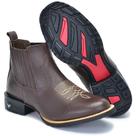 Botina Masculina Bota Texana Country Cano Curto Bico Redondo Brete Boots Botina Masculina Bota Texana Country Cano Curto Bico Redondo Brete Boots