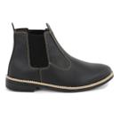 Botina Masculina Confortável Bota Texana Chelsea Macia Preta Cor:PretoTamanho:39