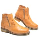 Botina Masculina Couro Bota Chelsea Zíper Confortável Botina Masculina Couro Bota Chelsea Zíper Confortável