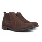 Botina Masculina de Couro Premium Bota Butina Cor Café