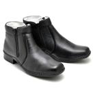 Botina Masculina em Couro Floter UltraConfort Ranster - Bota Premium Zíper Lateral