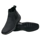 Botina Masculina Nobuck Clássica Elástico Bota Casual Cano Médio Conforto