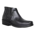 Botina Masculina Preta Bico Quadrado Zebu 26521