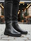 Botina Masculina Zíper Antistress Campo Couro Macia Conforto Botina Masculina Zíper Antistress Campo Couro Macia Conforto