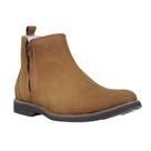 Botina Masculino Bico Redondo Marrom Cerrado 37611