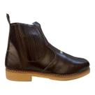 Botina Masculino Wrangler Nobuck Couro Cowboy Calce Fácil Antiderrapante Costurado Marrom