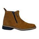 Botina Passeio Zíper Cores Diversas Nobuck Domtauros