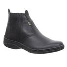 Botina Preta Masculina Bico Quadrado F1000 30157 Botina Preta Masculina Bico Quadrado F1000 30157