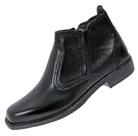 Botina Preta Ziper Solado Costurado Cano Curto Estilo Sapato Social Botinha reforçada duravel 2235 Botina Preta Ziper Solado Costurado Cano Curto Estilo Sapato Social Botinha reforçada duravel 2235