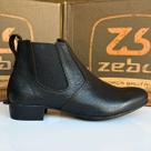 Botina Unisex Zebu Seringueira Em Couro Legitimo 61020