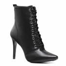 Botinha Bico Fino Elegante Feminina com Salto Alto Fino Sofisticada