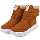 Botinha Caramelo Infantil Menina Cano Alto Confortável Casual Gatatuya Tamanho:28Cor:Caramelo