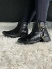 Botinha Feminina Bota Coturno de Cano Curto Casual com Zíper de Bico Fino Moda Inverno