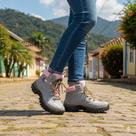 Botinha Feminina Coturno Cano Médio Muito Leve e Macia rf 130
