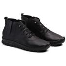 Botinha Feminino Casual Macio Leve Confortável Com Cadarço Sola Reta Bota Feminina