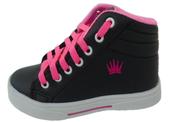 Botinha infantil masculino feminino escola passeio rosa preto marrom branco 24 ao 33