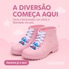 Botinha Stitch Infantil Juvenil Feminina Cano Curto Estilo Casual