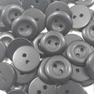 Botões 2 Furos Brilhante Plástico ABS Preto 15mm 44150 Botão colorido para vestidos e uniformes