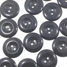 Botões 4 Furos Brilhante Plástico ABS Preto 20mm 44343 Botão colorido para vestidos e uniformes