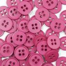 Botões 4 Furos Brilhante Plástico ABS Rosa 11mm 44160 Botao decorativo para vestidos e uniformes
