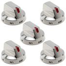 Botões de fogão a gás AMI PARTS DG64-00473A para Samsung (5 unidades)