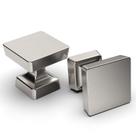 Botões de gabinete Amerdeco, níquel acetinado escovado, 30 mm, pacote com 10