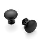 Botões de gabinete Ravinte Matte Black Zinc, pacote com 20 cm de diâmetro