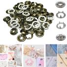 Botoes De Pressão de metal TicTac Para Roupa de Bebê Body 50 Botao Tamanho 35