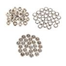 Botões de pressão metálicos 45 peças tic tac para roupas costura artesanato botão de metal Botões de pressão metálicos 45 peças tic tac para roupas costura artesanato botão de metal