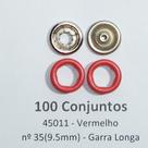 Botões de Pressão Nº 35 Tic-Tac Colorido Latão Variados Vermelho 9,5mm 50Un 100Un 200Un roupa infantil Botão 45011V Botões de Pressão Nº 35 Tic-Tac Colorido Latão Variados Vermelho 9,5mm 50Un 100Un 200Un roupa infantil Botão 45011V