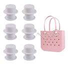 Botões de reposição para bolsas de praia UOMIO Plastic White 6 unidades