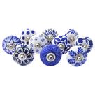 Botões de tração em cerâmica Royal Kraft Vintage Blue 20 unidades de 4 cm