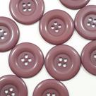 Botões Grandes 4 Furos Brilhante Plástico ABS Marrom 27mm 44221 Botao Alfaiataria para confecção roupas e artesanato