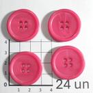 Botões Rosa 30mm 4 Furos Plástico Brilhante Perolado Luxo 12 Un 24 Un 48 Un vestidos e artesanato casacos Botão 44294V
