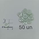 Botões Verde Claro 11mm 4 Furos Brilho Perolado 50Un 100Un 200Un confecção vestidos artesanato casacos Botão 44963