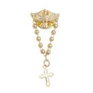 Bóton Divino Espírito Santo com Detalhe em Strass e Crucifixo