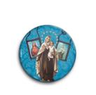 Boton Nossa Senhora do Carmo Aluminio Broche Alfinete