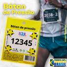 Bóton pressão Estrela Amarelo número peito corrida de rua c/ 4 unid.