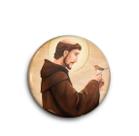 Boton São Francisco Alumínio Broche Alfinete