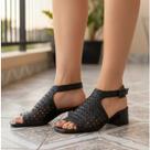 Bottero Sandalia Feminina em Couro Salto Bloco 4,5 cm Ref. 374003