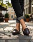 Bottero Sapatilha Bico Fino Feminina Em Couro Ref. 353306