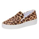 Bottero Slip On Couro Alpargata Onça Flatform 365201 Oncinha