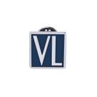 Botton/ Broche VL com Revestimento Prateado