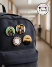 Botton GEDUMIX Anime Haikyuu 1.0 - 4 Peças