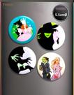 Botton GEDUMIX Wicked O Mágico De Oz Aesthetic 1.0 - 4 Peças Botton GEDUMIX Wicked O Mágico De Oz Aesthetic 1.0 - 4 Peças