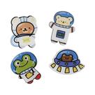 Bottons De Acrilico Sestini Studio - Astronautas Pet