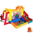 Bounce House Baralir inflável 6 em 1 com escorregador e poço de bolas