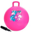 Bouncy Ball ZOOJOY Unicorn Hopper 50 cm com alça para crianças rosa Bouncy Ball ZOOJOY Unicorn Hopper 50 cm com alça para crianças rosa