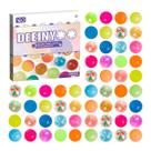 Bouncy Balls Deeinyoo 100 unidades coloridas pequenas com caixa de presente para crianças