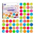 Bouncy Balls Deeinyoo 100 unidades de mármore colorido com caixa de presente para crianças